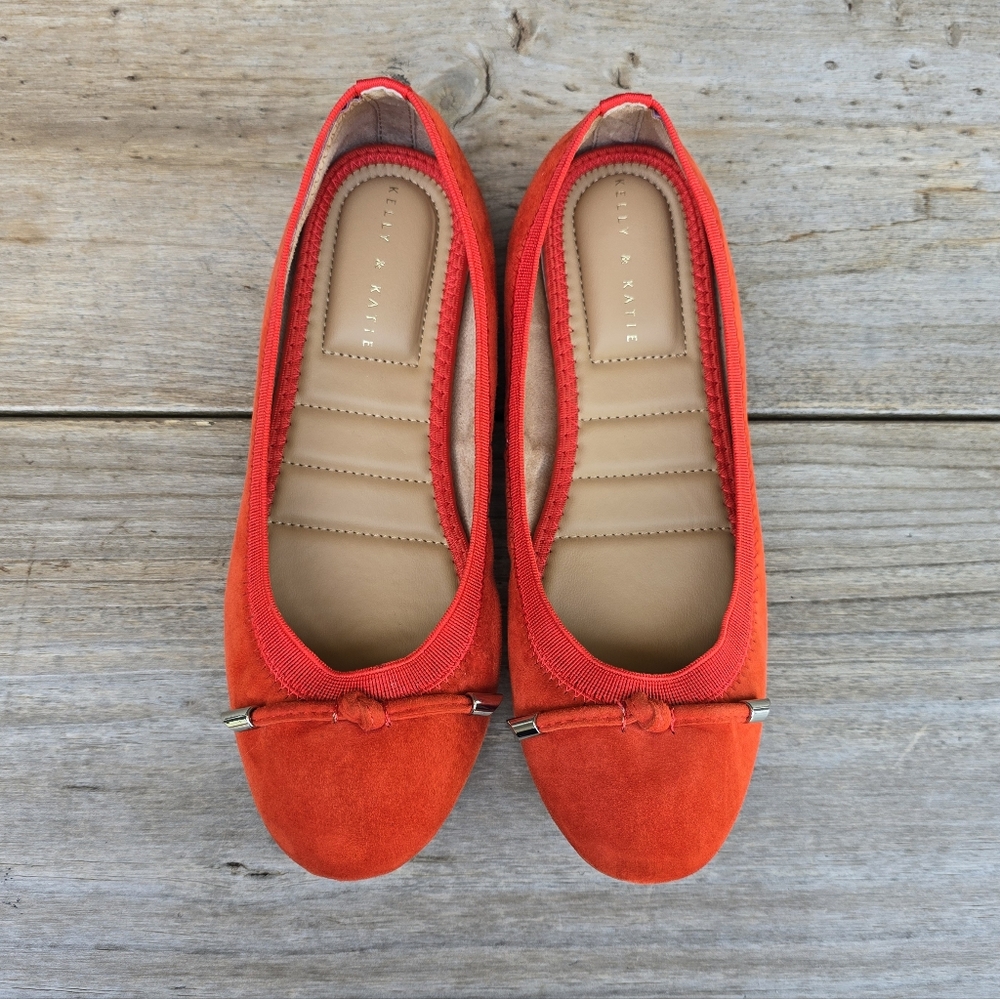 Kelly & Katie NEW Perri Modern Feminine Minimalist Comfort Ballet Flats  7M - Picture 8 of 16